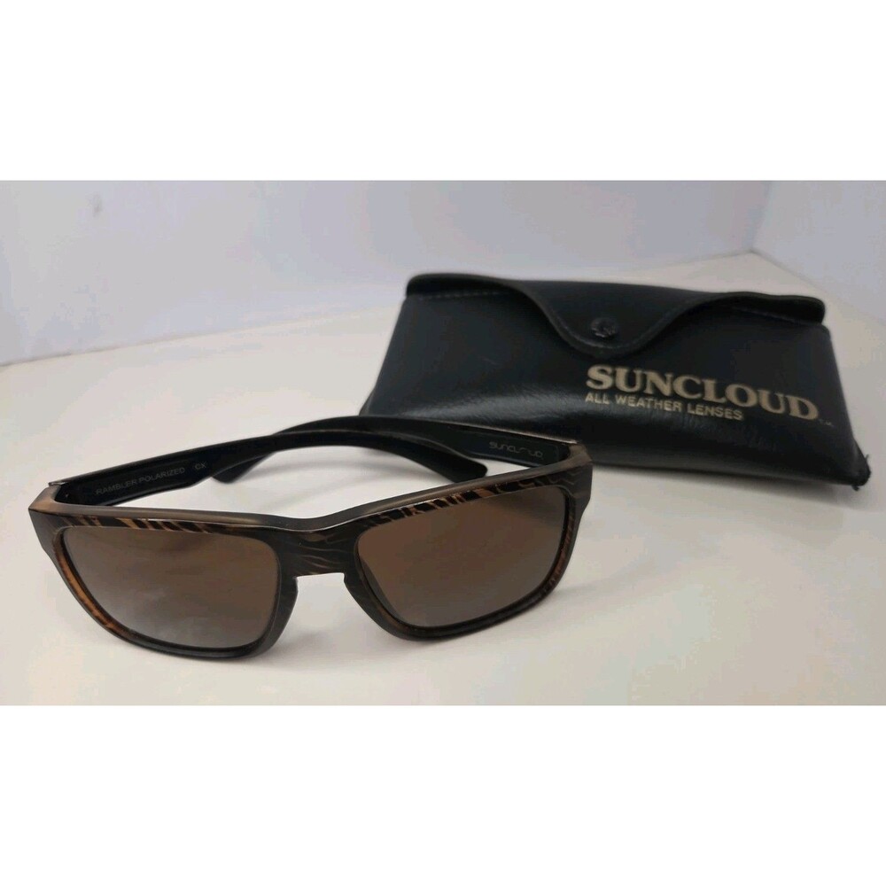 SUNCLOUD RAMBLER POLARIZED MATTE MULTI-COLOR BROWN LENS TRADITIONAL SUNGLASSES